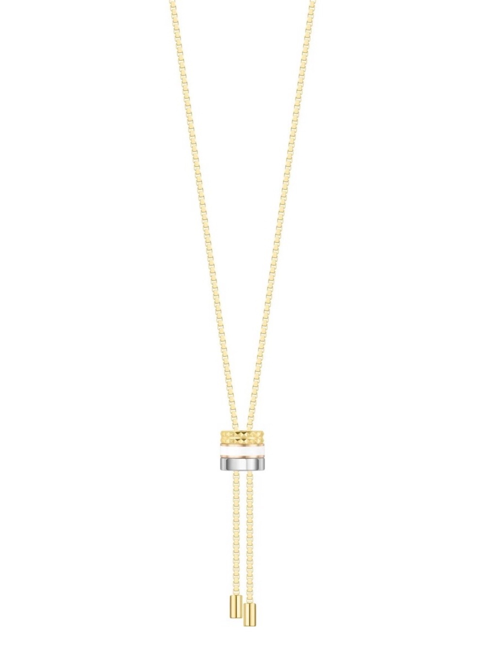 Jason Hyde Wewa Bolo Tie White Chip Necklace
